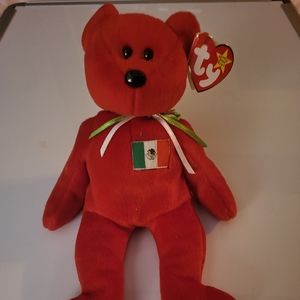 Ty Beanie Baby Bear International Osito